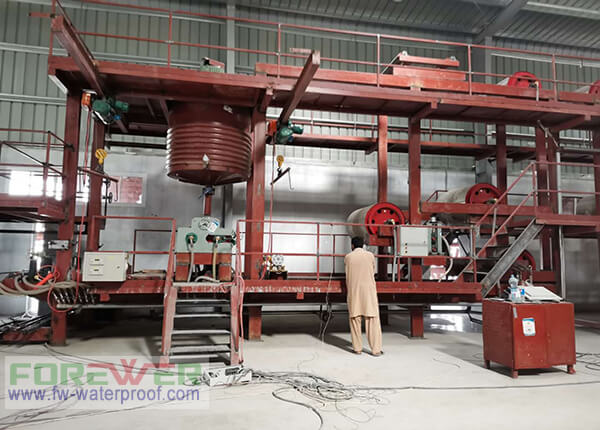 Complete Set Assembly big capability Production Line Equipment For SBS Modified Bitumen Waterproof Membrane