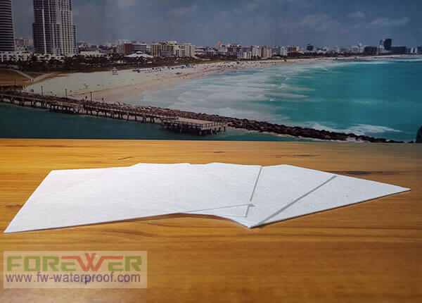 Polyester mat long short fiber needle punched for sbs app waterproofing membrane